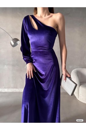 181055 фиолетовый Вечернее платье