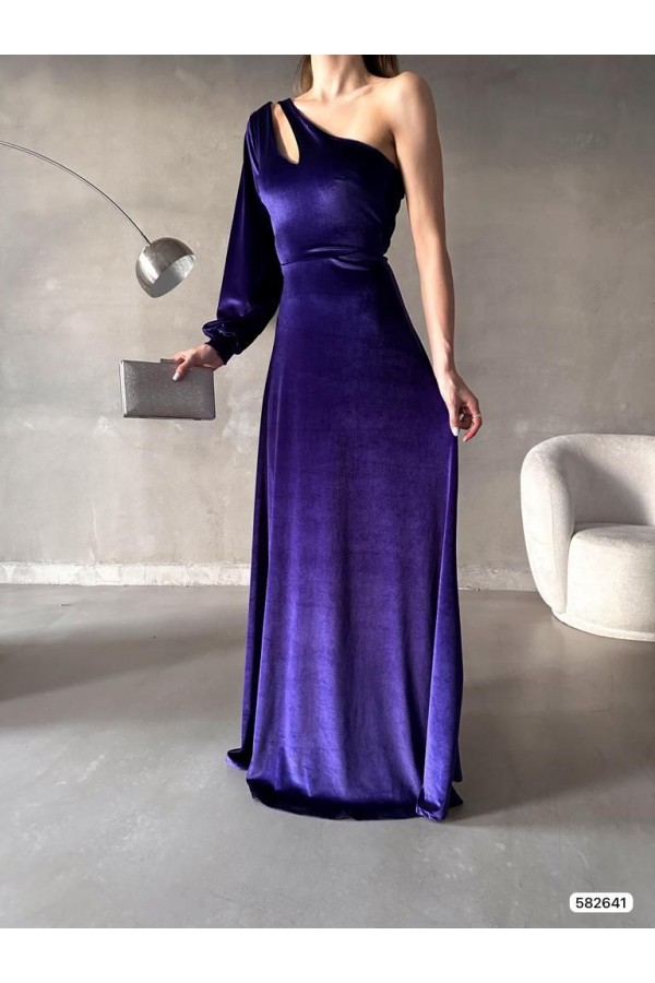 181055 фиолетовый Вечернее платье