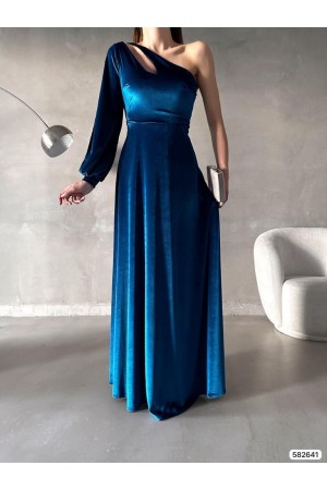 181056 أزرق فستان المساء