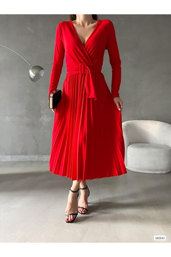 181058 червоний Вечірня сукня