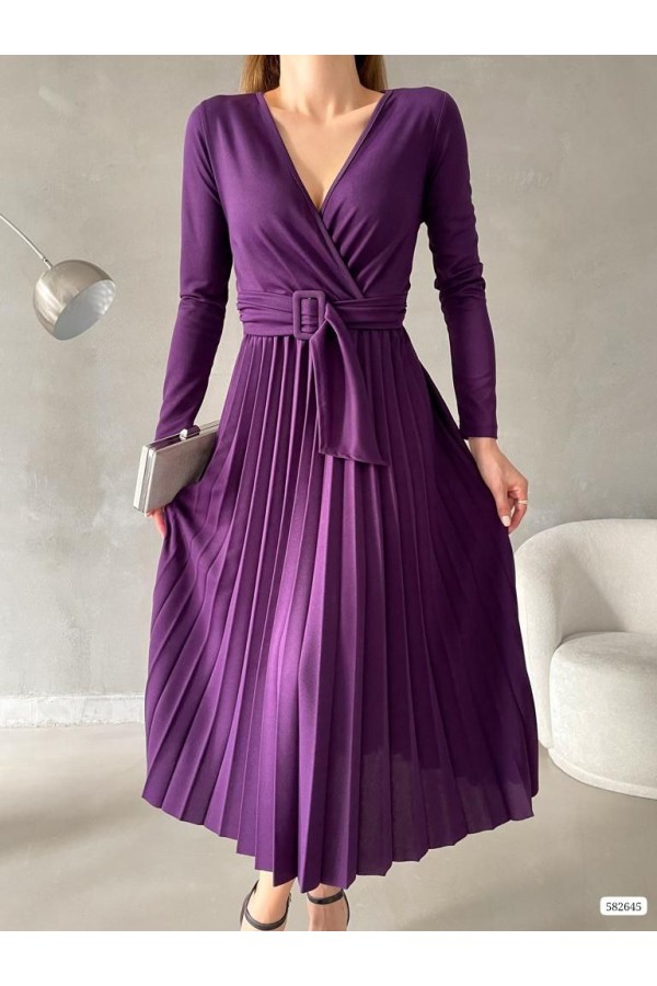 181061 фиолетовый Вечернее платье