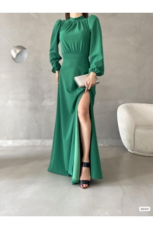 181067 Изумрудно-зеленый Вечернее платье