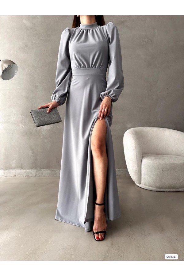 181068 Серый Вечернее платье