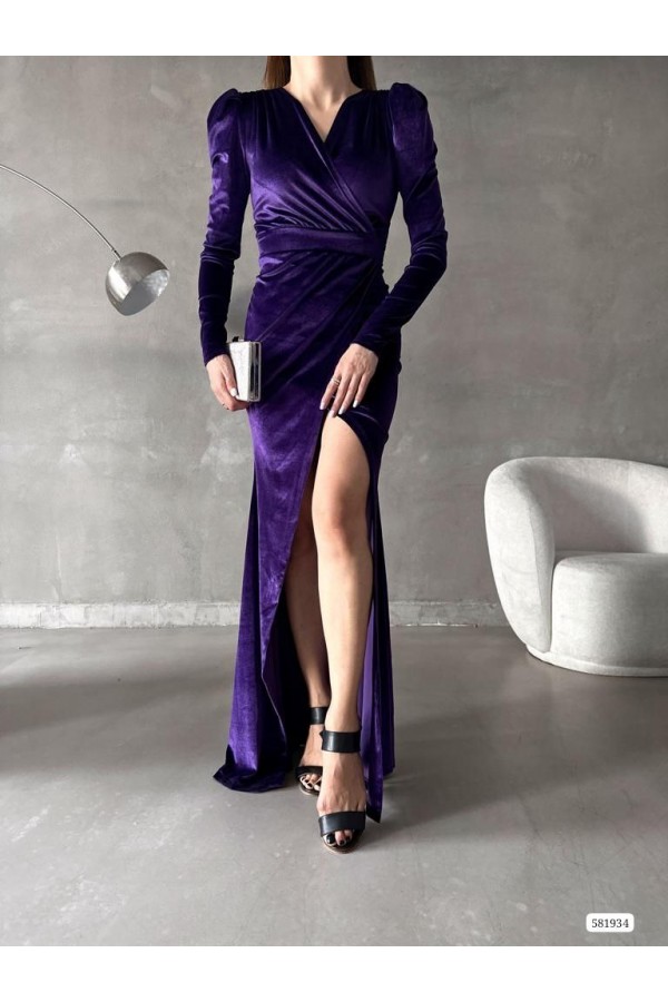 181097 фіолетовий Вечірня сукня