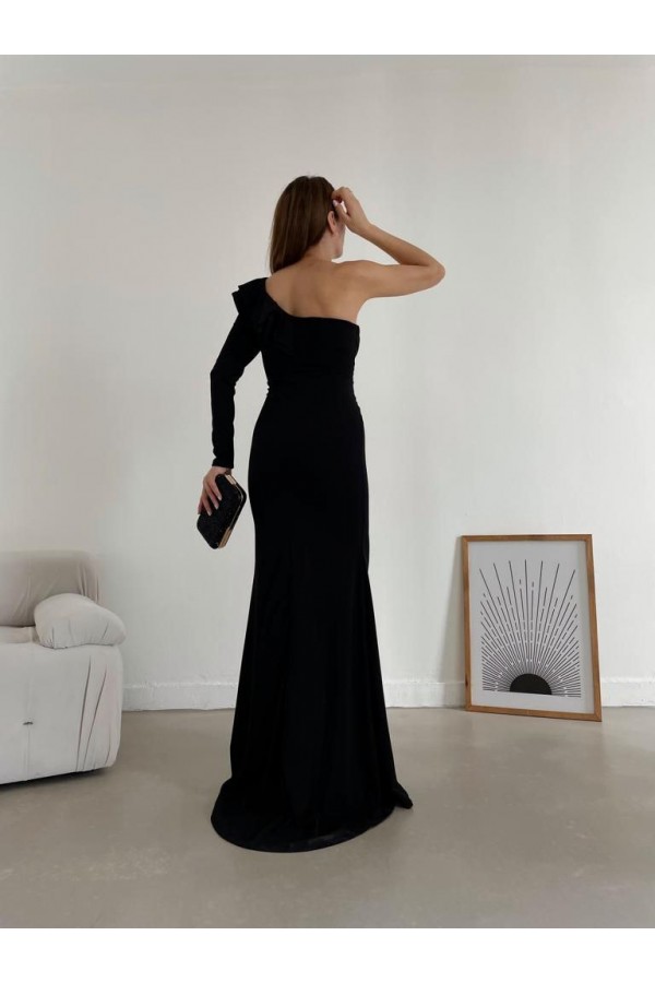 181104 черный Вечернее платье