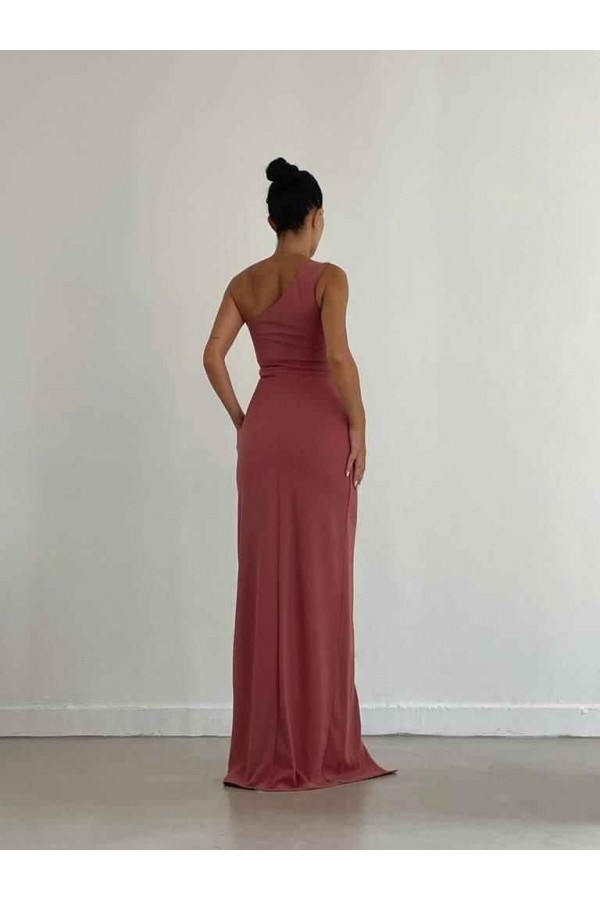 181115 dried rose Evening dress