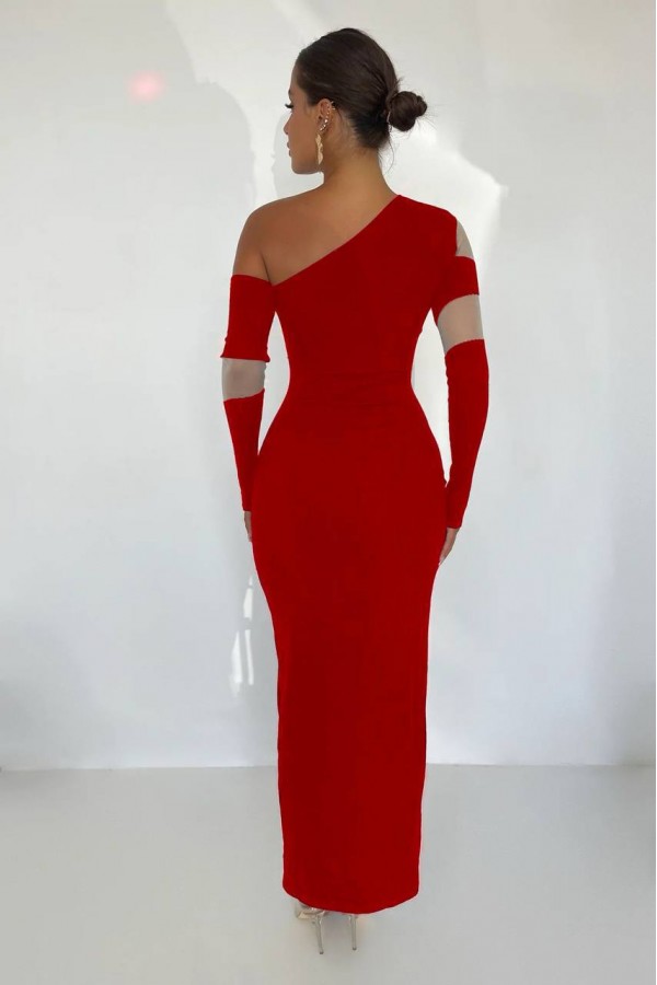 181157 красный Вечернее платье