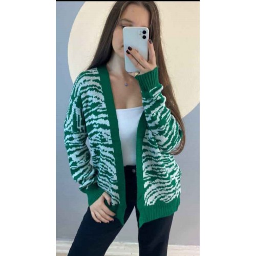 181428 GREEN CARDIGAN