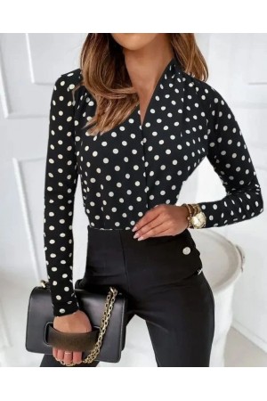 181582 spotted BLOUSE
