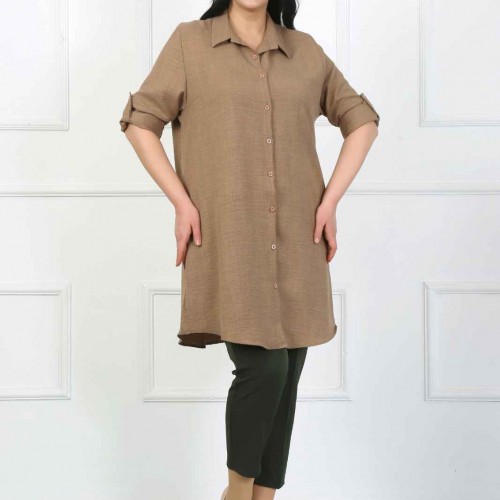 182206 TOPTAN VİZON TUNİK toptan bayan giyim