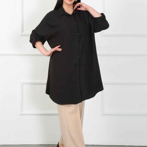 182214 TOPTAN SİYAH TUNİK toptan bayan giyim