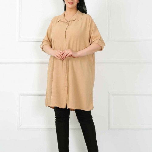 182218 TOPTAN BEJ TUNİK toptan bayan giyim