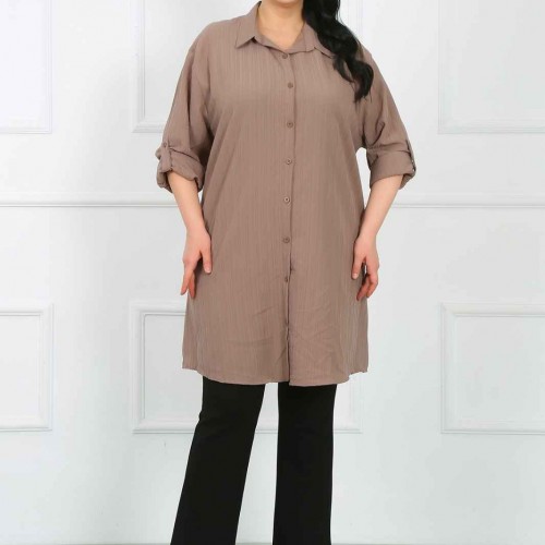 182223 TOPTAN VİZON TUNİK toptan bayan giyim