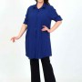 182227 TOPTAN LACİVERT TUNİK toptan bayan giyim