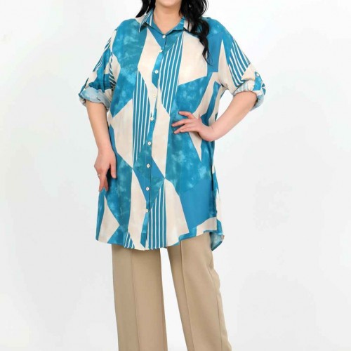 182241 TOPTAN DESENLİ TUNİK toptan bayan giyim