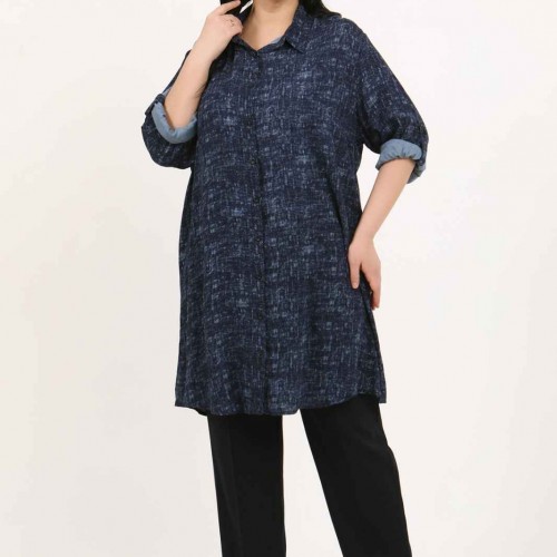 182243 TOPTAN DESENLİ TUNİK toptan bayan giyim