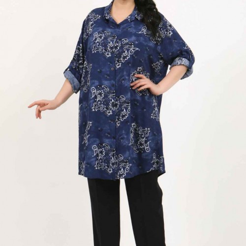 182248 TOPTAN DESENLİ TUNİK toptan bayan giyim