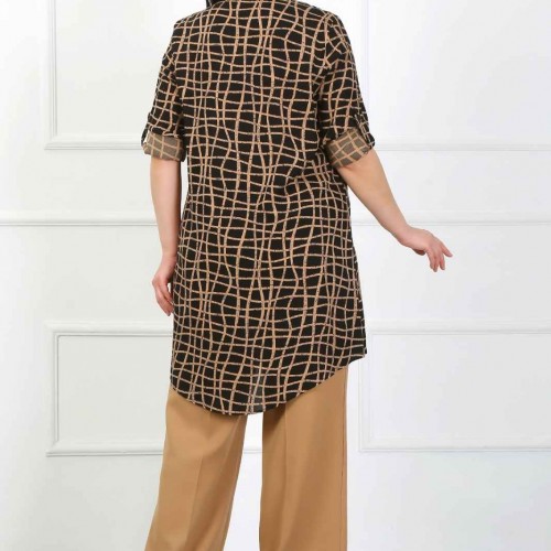 182271 TOPTAN DESENLİ TUNİK toptan bayan giyim