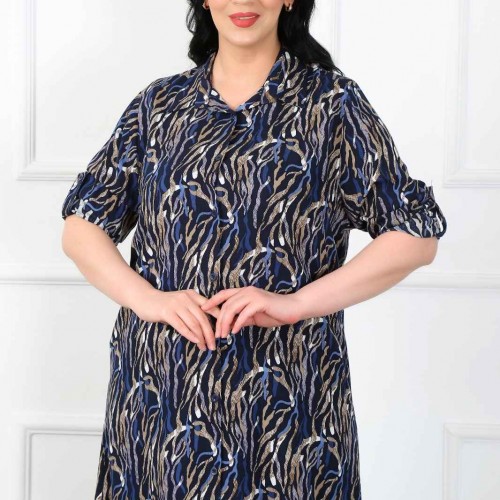 182290 TOPTAN DESENLİ TUNİK toptan bayan giyim