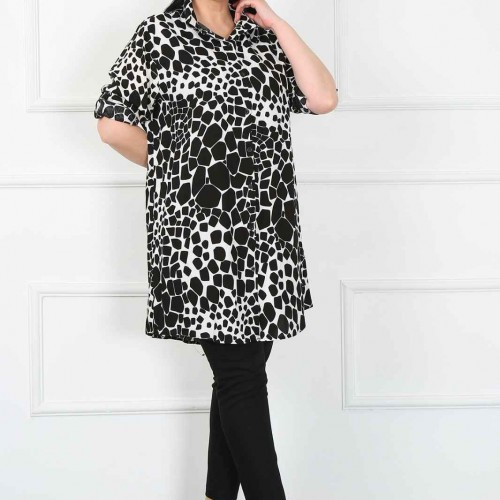 182294 TOPTAN DESENLİ TUNİK toptan bayan giyim