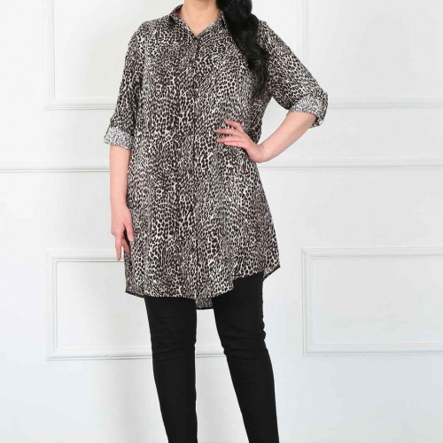 182309 TOPTAN DESENLİ TUNİK toptan bayan giyim