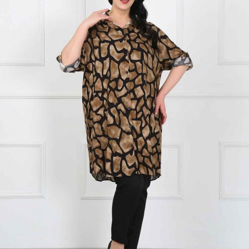 182311 TOPTAN DESENLİ TUNİK toptan bayan giyim