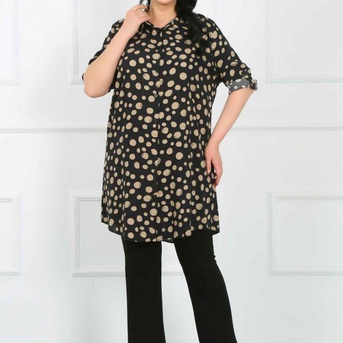 182316 patterned TUNIC toptan bayan giyim