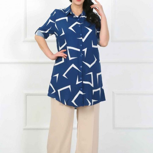 182320 patterned TUNIC toptan bayan giyim