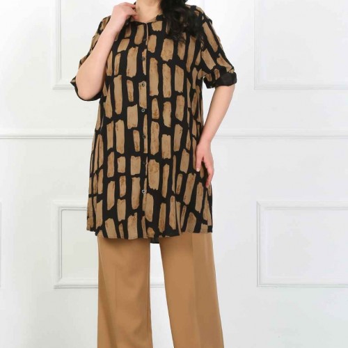 182321 patterned TUNIC toptan bayan giyim