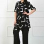 182327 patterned TUNIC toptan bayan giyim