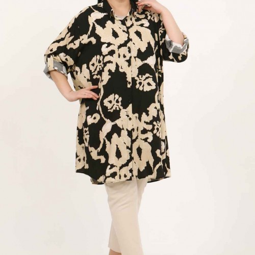 182360 patterned TUNIC toptan bayan giyim
