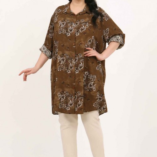 182362 patterned TUNIC toptan bayan giyim