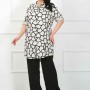 182364 patterned TUNIC toptan bayan giyim