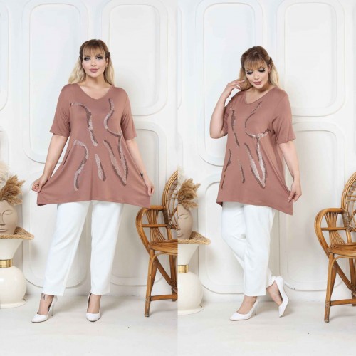 182412 mink TUNIC toptan bayan giyim