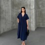 182454 TOPTAN LACİVERT ELBİSE toptan bayan giyim