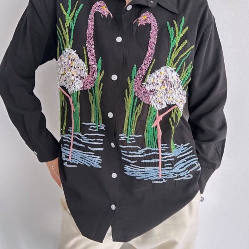 182474 TOPTAN SİYAH GÖMLEK toptan bayan giyim