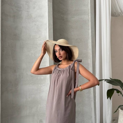 182482 TOPTAN VİZON ELBİSE toptan bayan giyim