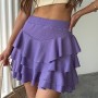 182615 TOPTAN LİLA ŞORT ETEK toptan bayan giyim