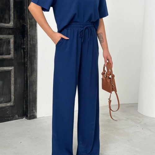 182713 TOPTAN LACİVERT EŞOFMAN TAKIM toptan bayan giyim