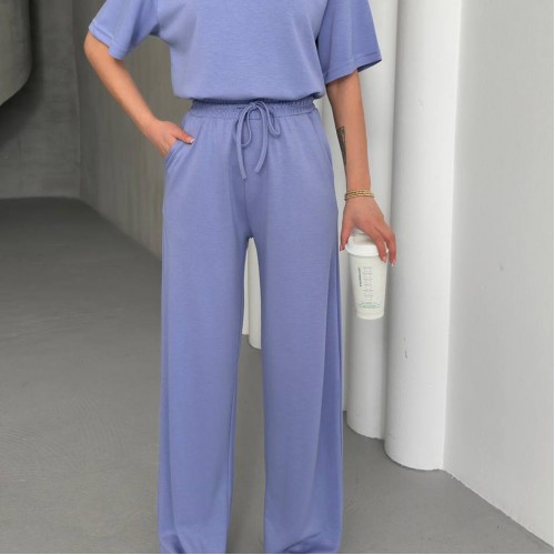 182718 TOPTAN BEBE MAVİ EŞOFMAN TAKIM toptan bayan giyim