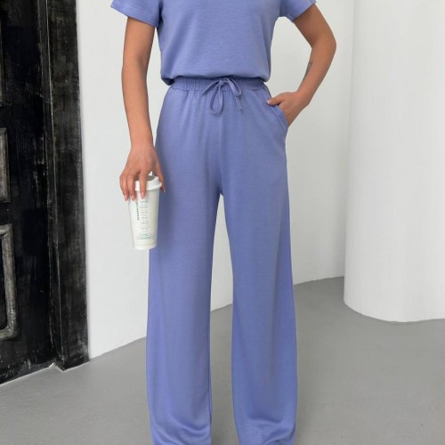 182728 TOPTAN LİLA EŞOFMAN TAKIM toptan bayan giyim