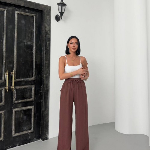 182744 TOPTAN BORDO PANTOLON toptan bayan giyim