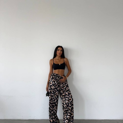 182922 TOPTAN DESENLİ PANTOLON toptan bayan giyim