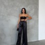 182924 TOPTAN SİYAH PANTOLON toptan bayan giyim