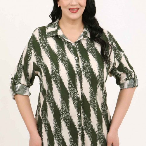 182968 TOPTAN DESENLİ GÖMLEK toptan bayan giyim