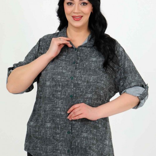 182969 TOPTAN DESENLİ GÖMLEK toptan bayan giyim