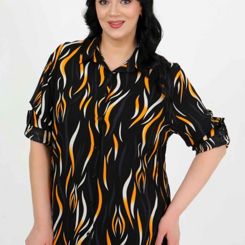 182973 TOPTAN DESENLİ GÖMLEK toptan bayan giyim