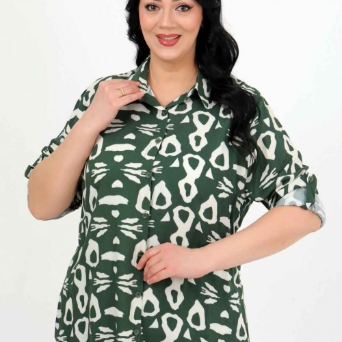 182975 TOPTAN DESENLİ GÖMLEK toptan bayan giyim