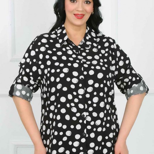 182978 TOPTAN DESENLİ GÖMLEK toptan bayan giyim