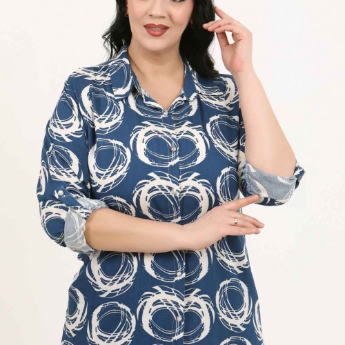 182981 TOPTAN DESENLİ GÖMLEK toptan bayan giyim